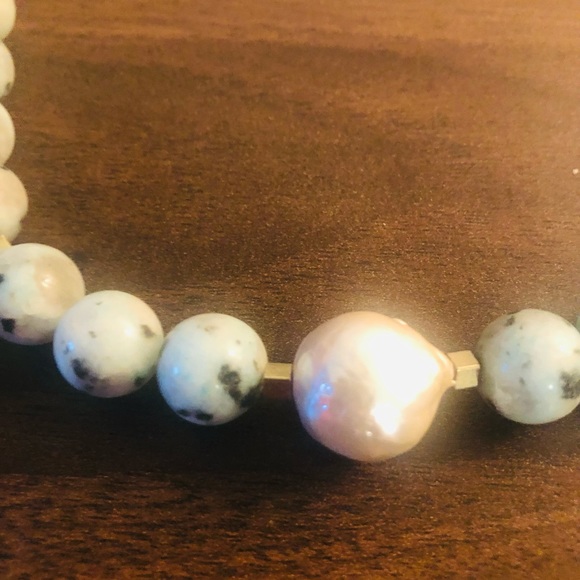 ✨ Lucky Brand Stone & Pearl Collar Necklace ✨ - Picture 8 of 8